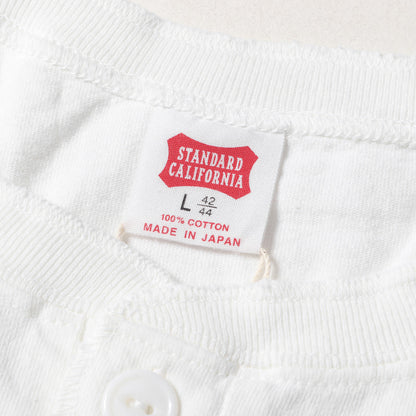 23SS ロゴ ラグラン ヘンリーネック ベースボール Tシャツ (SD US Cotton Logo Henley BBT)