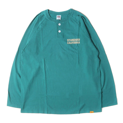 23SS ロゴ ラグラン ヘンリーネック ベースボール Tシャツ (SD US Cotton Logo Henley BBT)