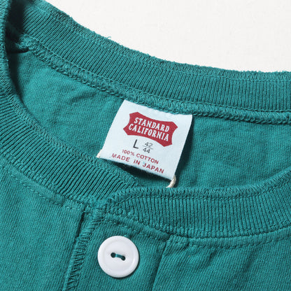 23SS ロゴ ラグラン ヘンリーネック ベースボール Tシャツ (SD US Cotton Logo Henley BBT)