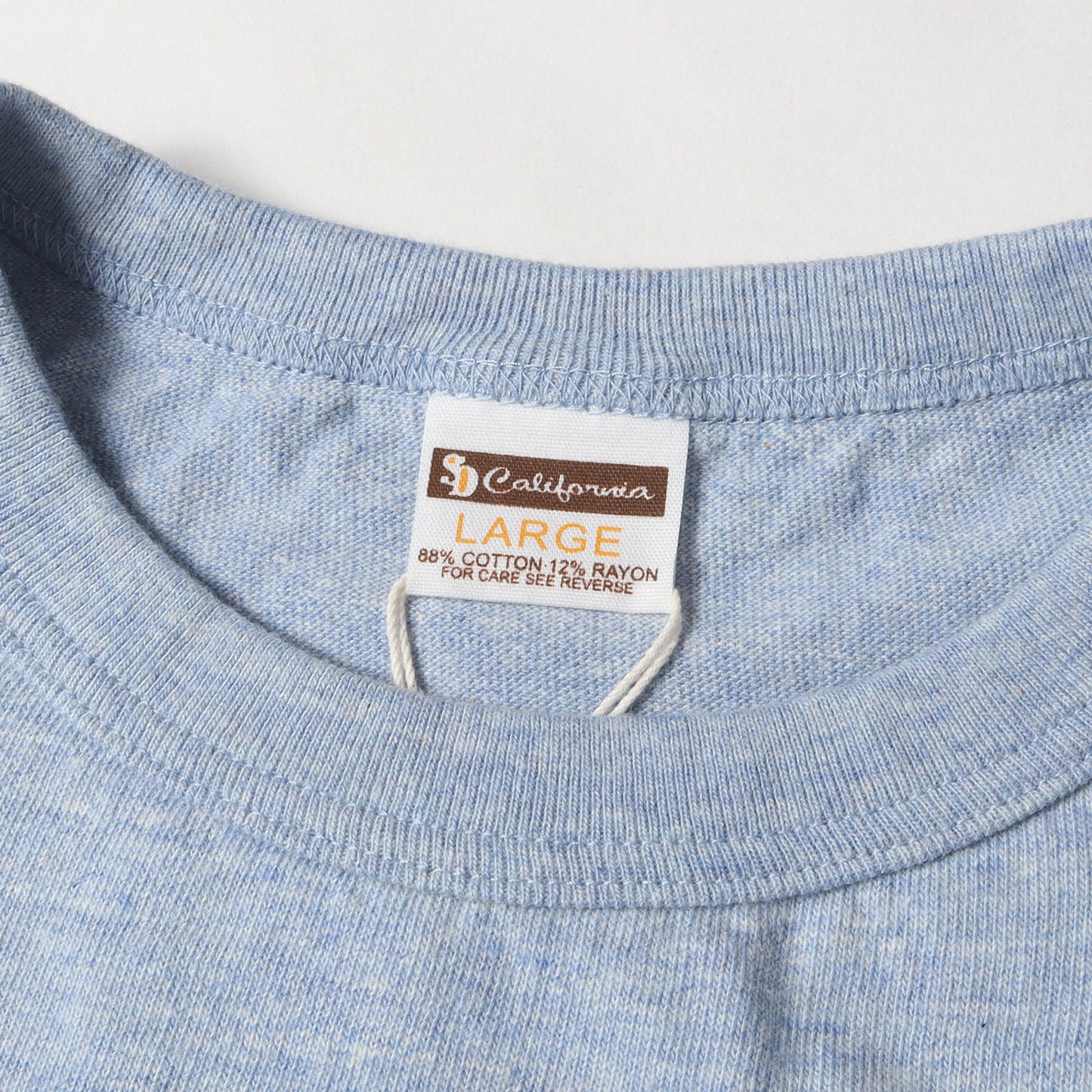 22SS ウォッシュド加工 フロント ロゴ バインダーネック Tシャツ (SD 88/12 LOGO T)