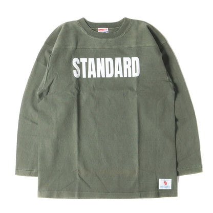 21AW ヴィンテージウォッシュ加工 ロゴ ヘビーウェイト ロングスリーブ フットボール Tシャツ (SD Heavyweight Football Long Sleeve T)