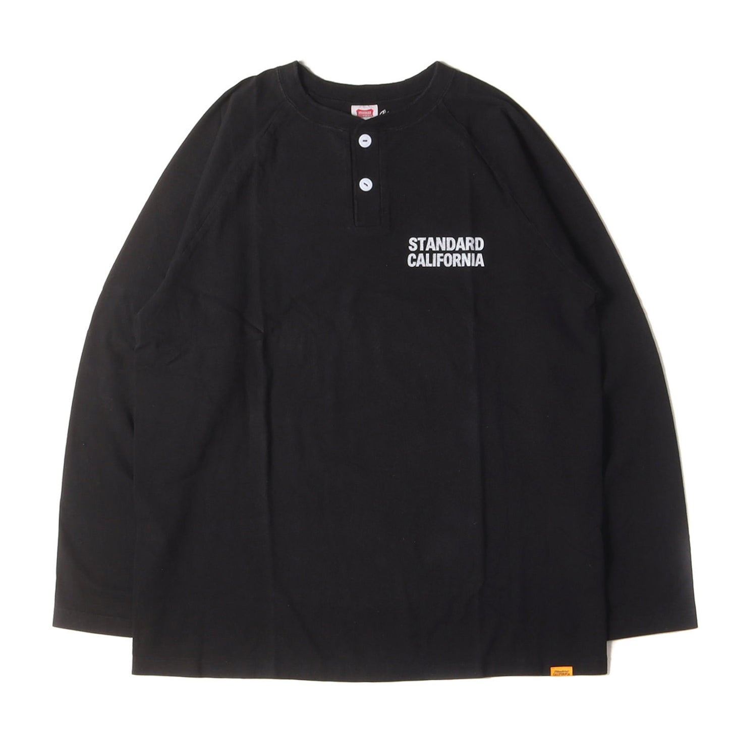 23SS ロゴ ラグラン ヘンリーネック ベースボール Tシャツ (SD US Cotton Logo Henley BBT)