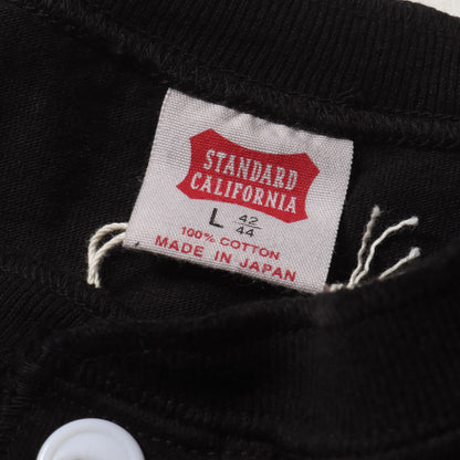 23SS ロゴ ラグラン ヘンリーネック ベースボール Tシャツ (SD US Cotton Logo Henley BBT)