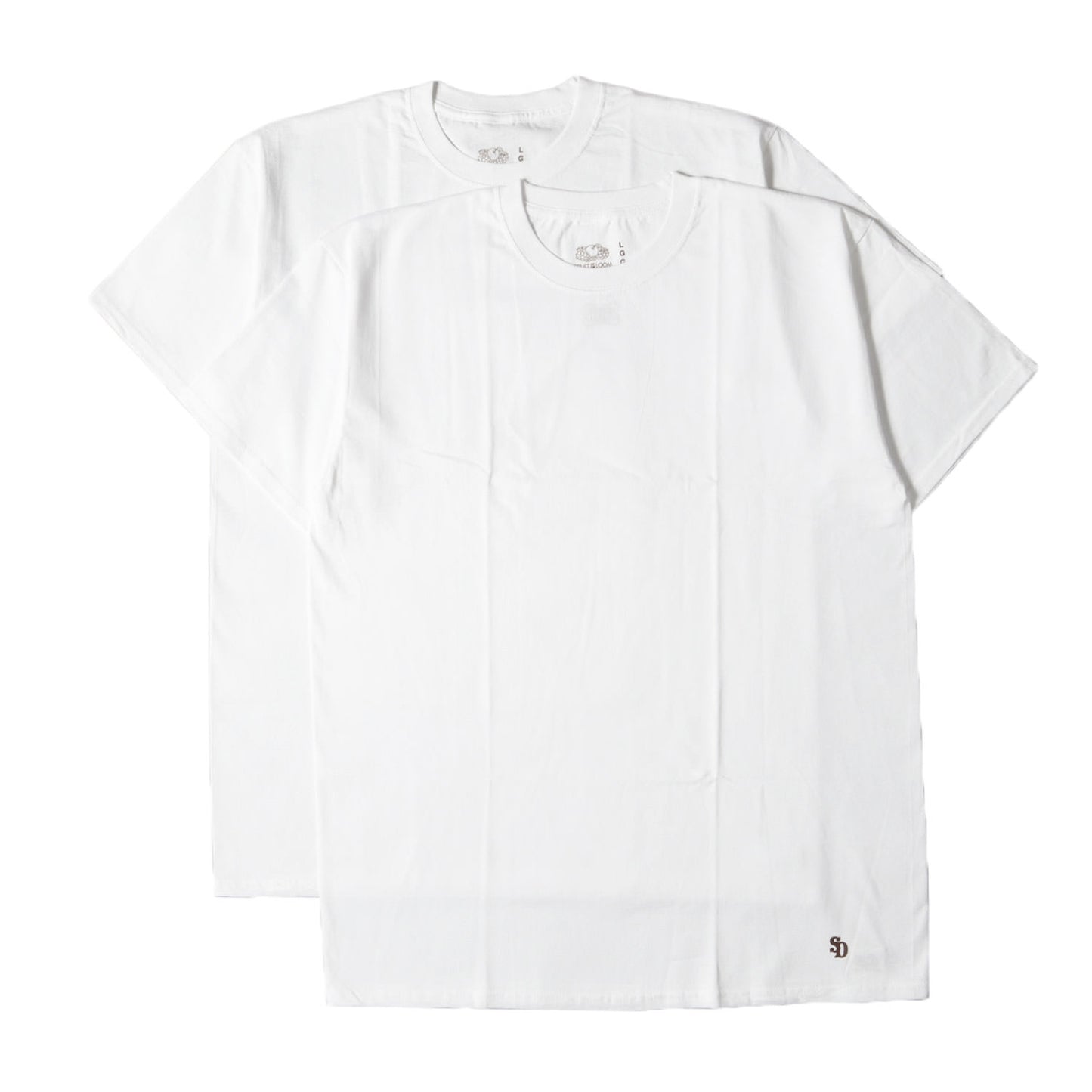 24SS × FRUIT OF THE LOOM ヘム ロゴ プレーン ソリッド Tシャツ (Fruit Of The Loom×SD 2Pack Tee)
