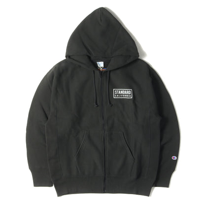 24AW × Champion ロゴ リバースウィーブ スウェット ジップ パーカー (Champion for SD Exclusive Zip Hood Sweat) / 裏起毛