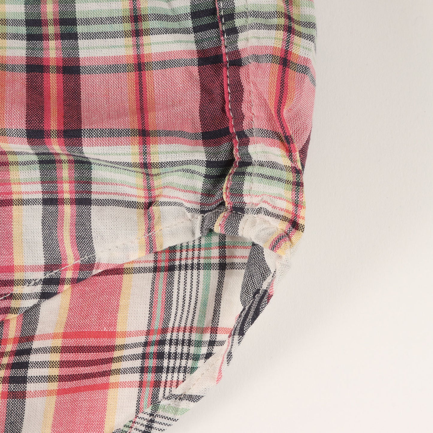 マドラスチェック ワンポイント SDロゴ 刺繍 ボタンダウン ドレス シャツ (SD Madras Check Shirt)
