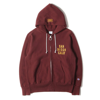 × Champion ロゴ リバースウィーブ スウェット ジップ パーカー (CHAMPION × SD Reverse Weave Zip Hood) / 裏起毛