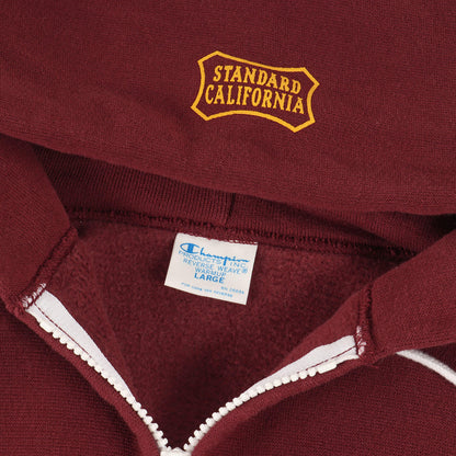 × Champion ロゴ リバースウィーブ スウェット ジップ パーカー (CHAMPION × SD Reverse Weave Zip Hood) / 裏起毛