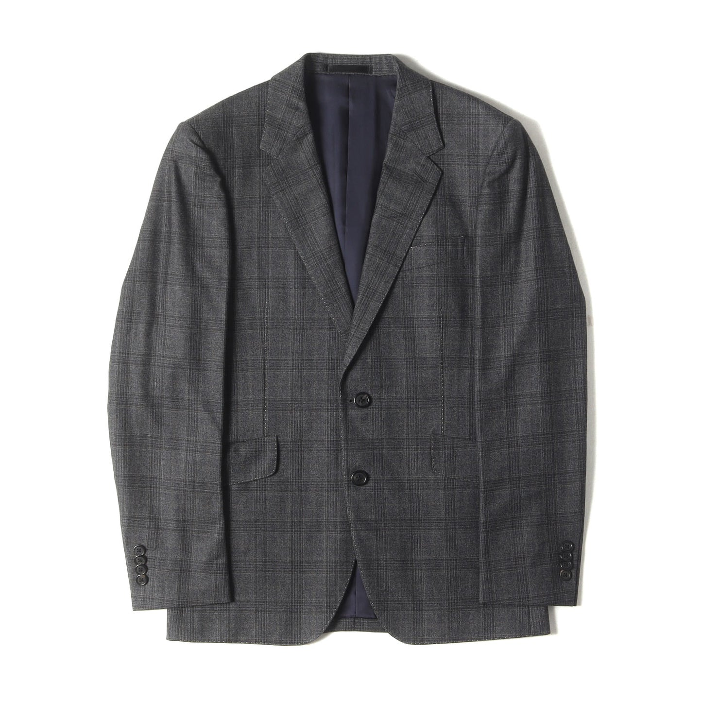 × DELFINO グレンチェック 3ピース スーツ セットアップ (CHECK 2B SUIT 273006 1716MSP ジレベスト 273006 790MSP) / SOHO FIT