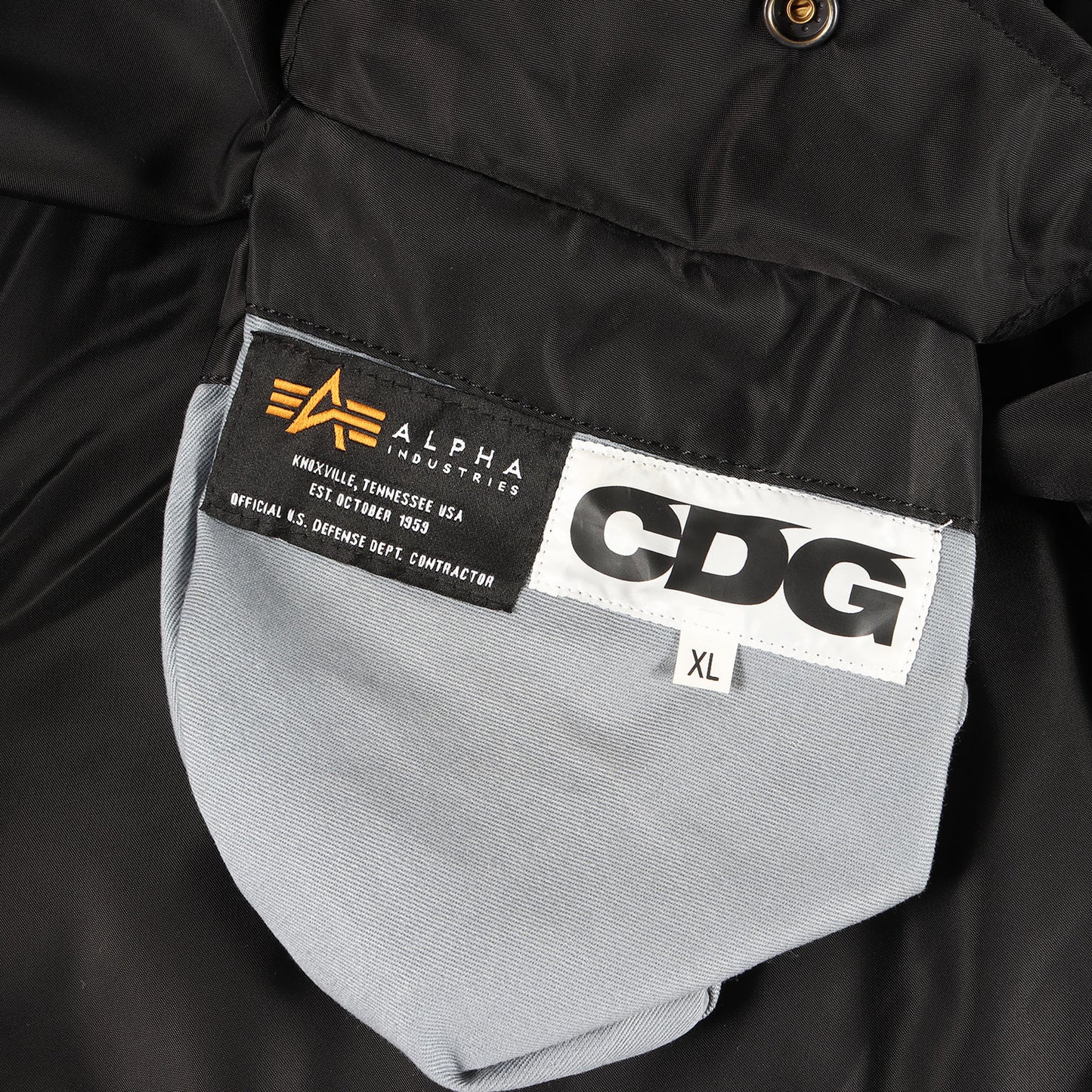 × ALPHA フライト ボンバー ジャケット (BIAS MA-1 JACKET SZ-J017) / AD2021 CDG