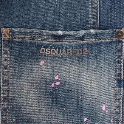 ペイント クラッシュ リペア加工 ストレッチ デニム スキニー パンツ (Tidy Biker Jean S74LA0737 S36342)