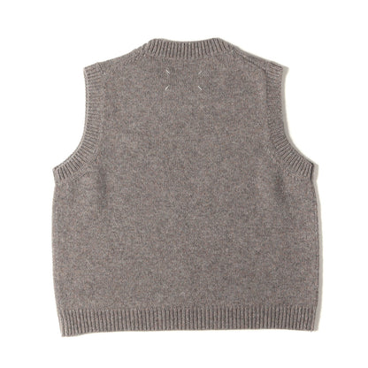 24AW ミドルゲージ ウール メランジ ニット ベスト (S50FB0104 M13059) / MM1 MM10