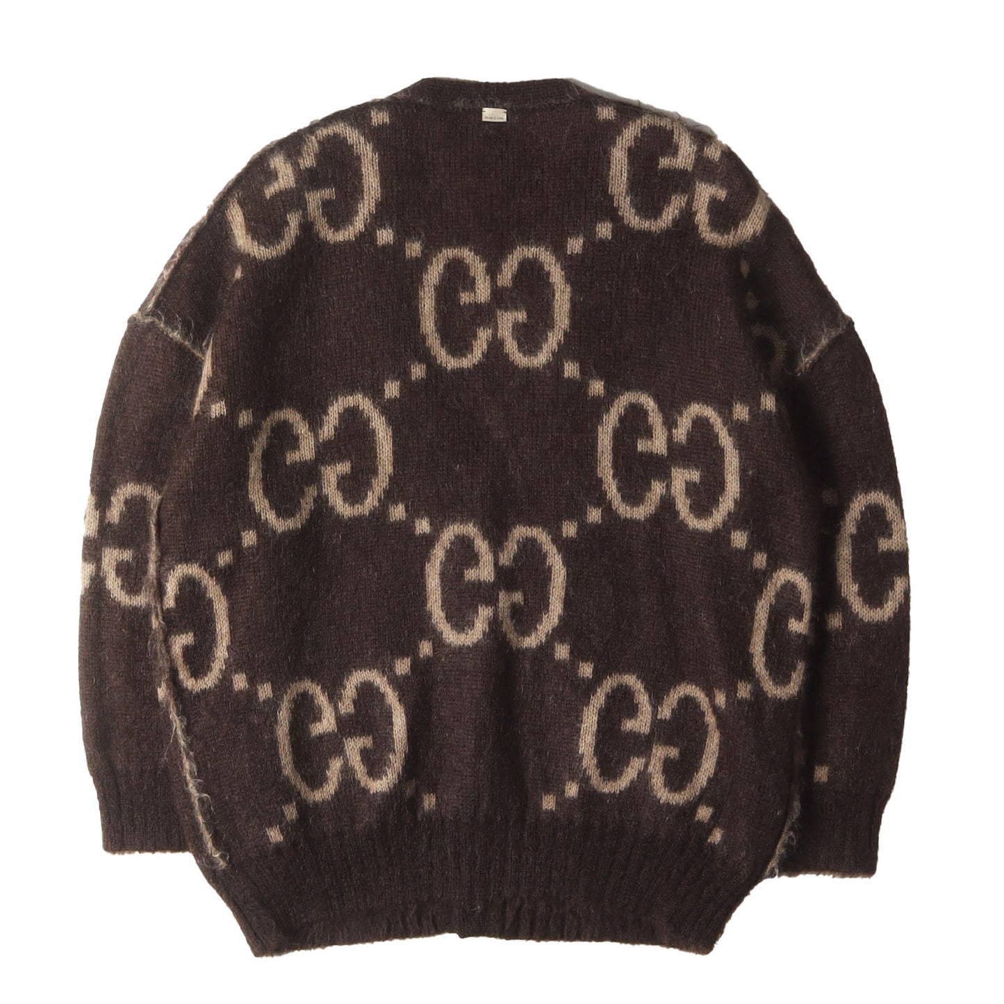 現行モデル リバーシブル GG モヘア ウール ニット カーディガン (635160 XKBK2)