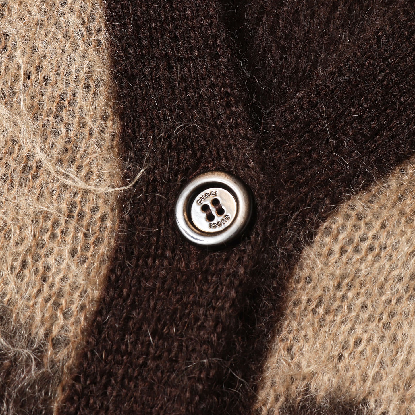 現行モデル リバーシブル GG モヘア ウール ニット カーディガン (635160 XKBK2)