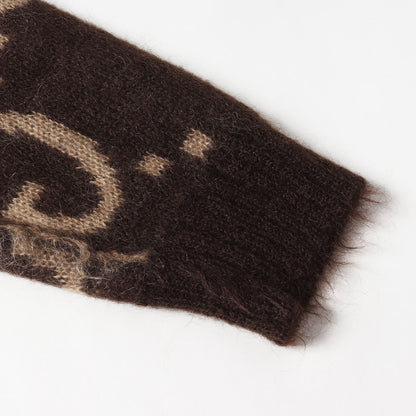 現行モデル リバーシブル GG モヘア ウール ニット カーディガン (635160 XKBK2)