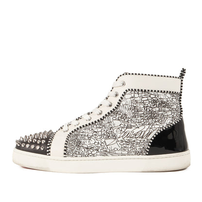 グラフィックロゴ スパイクスタッズ ハイカット スニーカー (LOU SPIKES ORLATO FLAT 1190397)