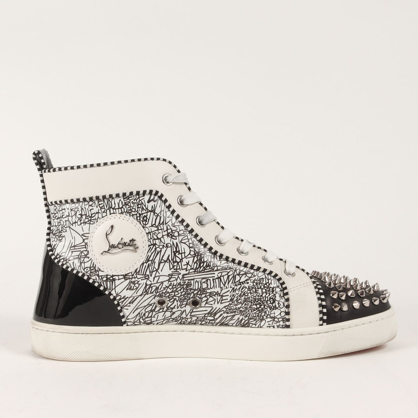 グラフィックロゴ スパイクスタッズ ハイカット スニーカー (LOU SPIKES ORLATO FLAT 1190397)