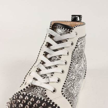 グラフィックロゴ スパイクスタッズ ハイカット スニーカー (LOU SPIKES ORLATO FLAT 1190397)