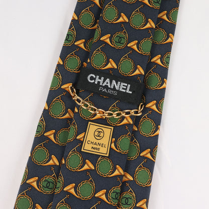 ココマーク ホルン 総柄 シルク ネクタイ