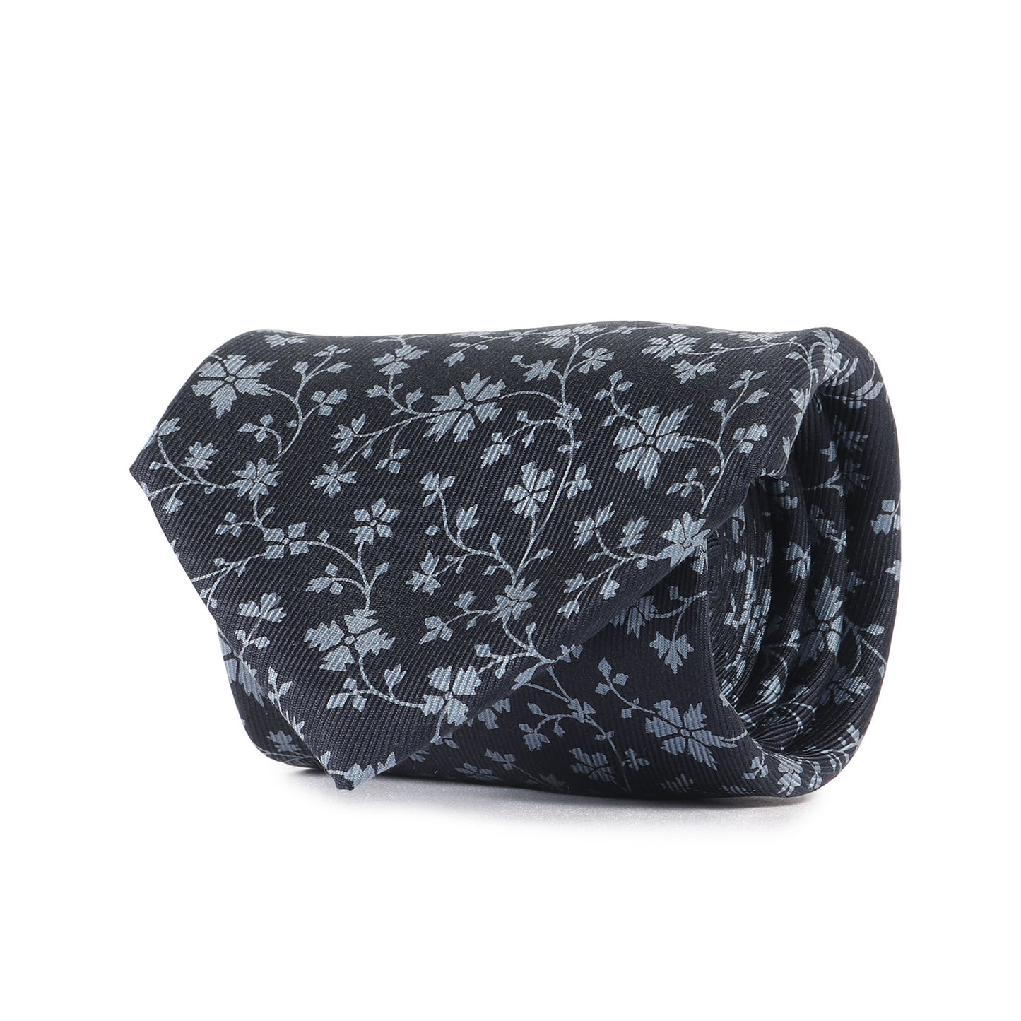 フラワー 総柄 シルク ネクタイ