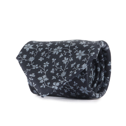 フラワー 総柄 シルク ネクタイ