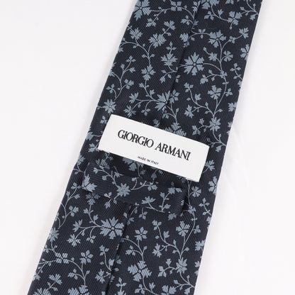 フラワー 総柄 シルク ネクタイ