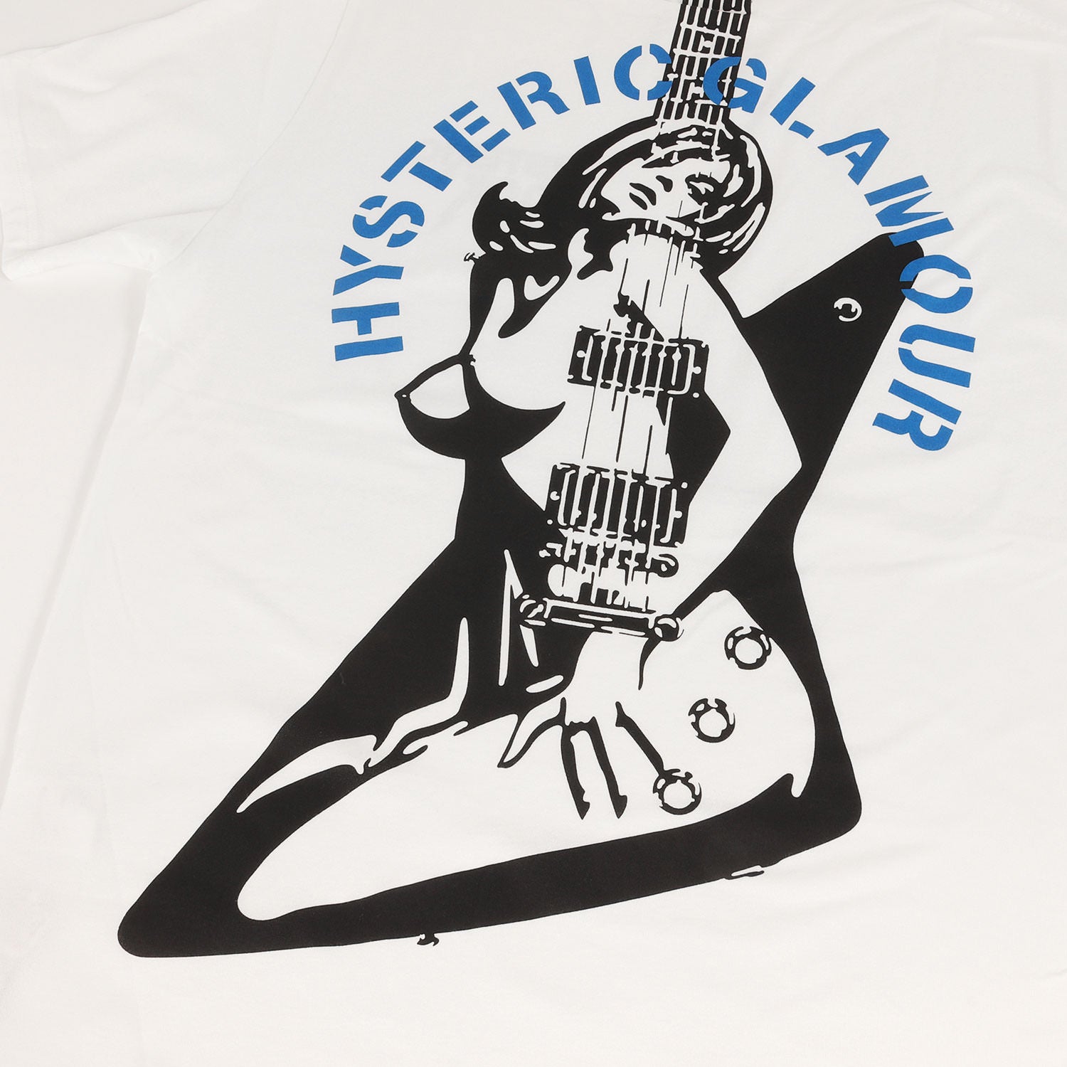 HYSTERIC GLAMOUR (ヒステリックグラマー) ギター ガール ロゴ Tシャツ