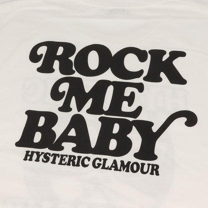 ROCK ME BABY ロゴ ガール ウーマン プリント Tシャツ (0262CT15)