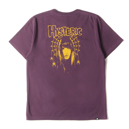 SPIDER WEB GIRL プリント ポケ付 Tシャツ (02181CT01)