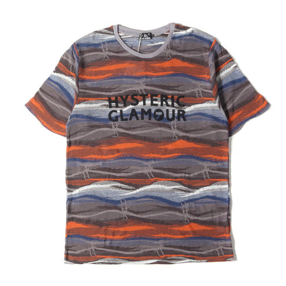 HYS SYMBOL pt スラブ ボーダー コットン ニット Tシャツ (02191CT18)