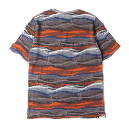 HYS SYMBOL pt スラブ ボーダー コットン ニット Tシャツ (02191CT18)
