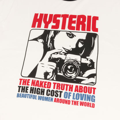 LOOK AT ME プリント リンガーネック トリム Tシャツ (02173CT05)