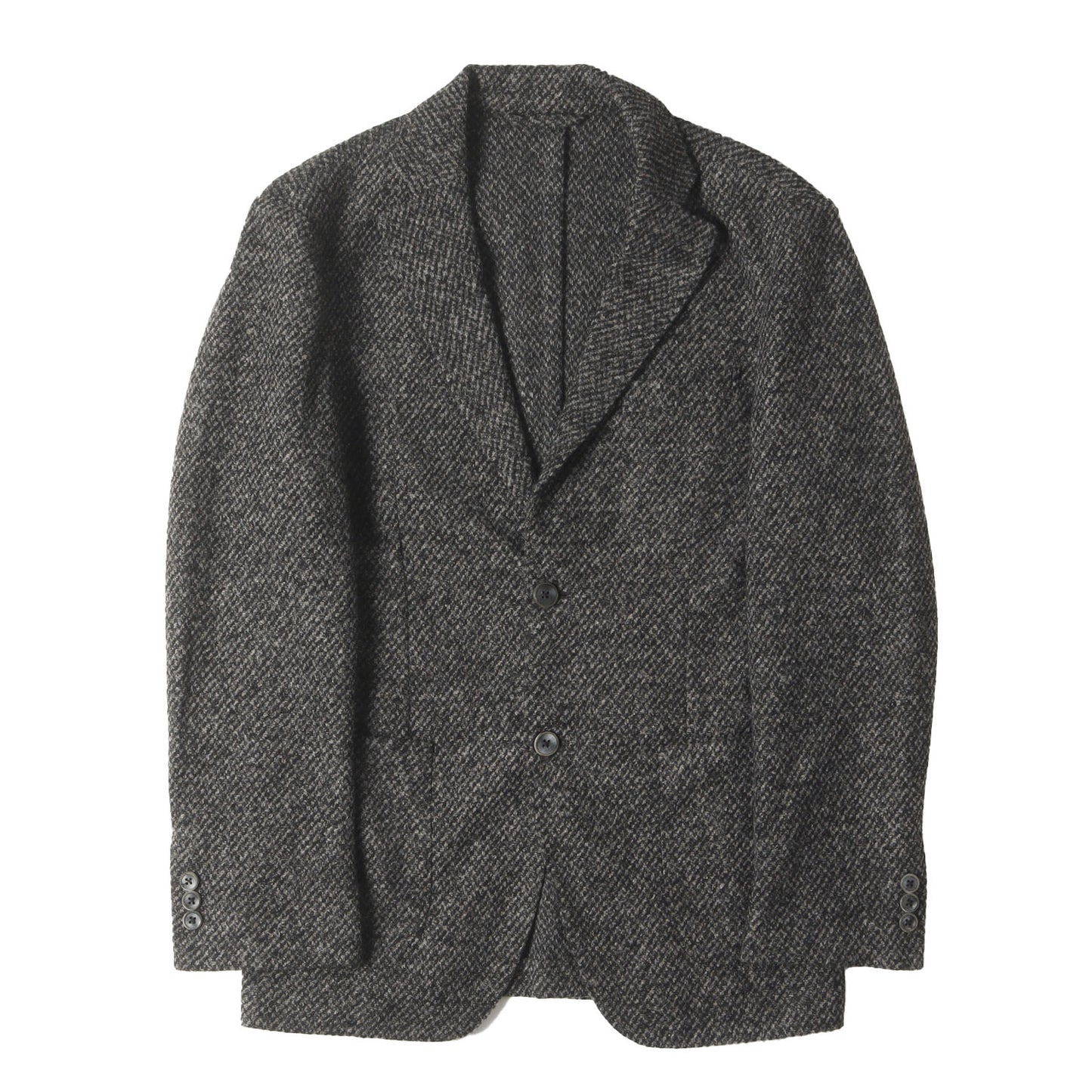 ジャガードニット アンコン 2B テーラード ジャケット (63-07-35-07303)