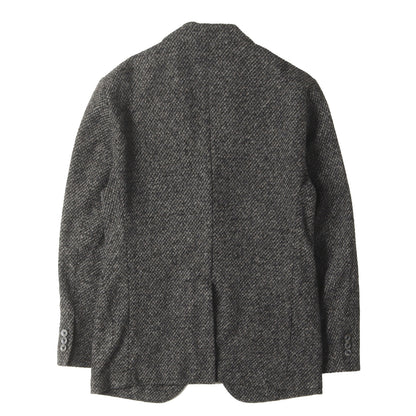 ジャガードニット アンコン 2B テーラード ジャケット (63-07-35-07303)