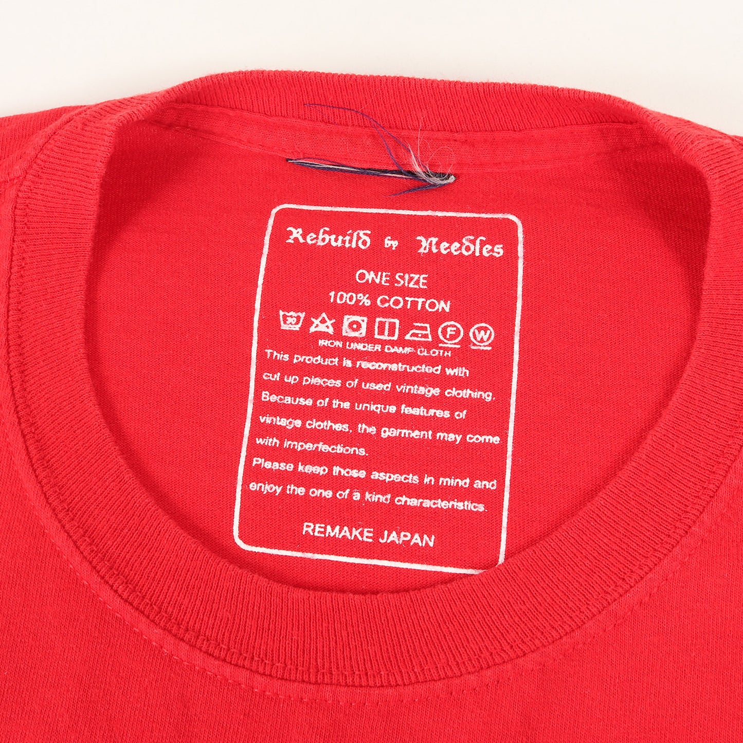 24SS ヴィンテージ リメイク ワンオフ Tシャツ (7 Cuts Wide Tee OT310) / Rebuild by Needles