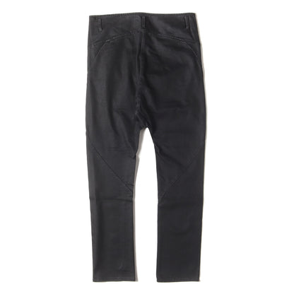 サルエル ストレッチ デニム パンツ (Denim Cotton Stretch W-pocket Sarrouel Pants)