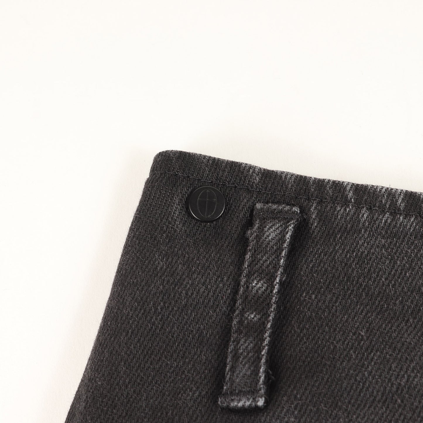 サルエル ストレッチ デニム パンツ (Denim Cotton Stretch W-pocket Sarrouel Pants)