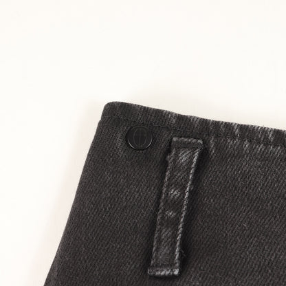 サルエル ストレッチ デニム パンツ (Denim Cotton Stretch W-pocket Sarrouel Pants)