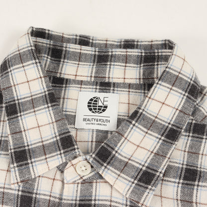 23AW チェック ソフト フランネル シャツ (BYO-23FW-01) / ONE BEAUTY＆YOUTH