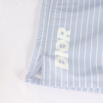 24SS メッシュライナー付き ストライプ DIOR AND PARLEY スイム ショーツ (483B101AB607)