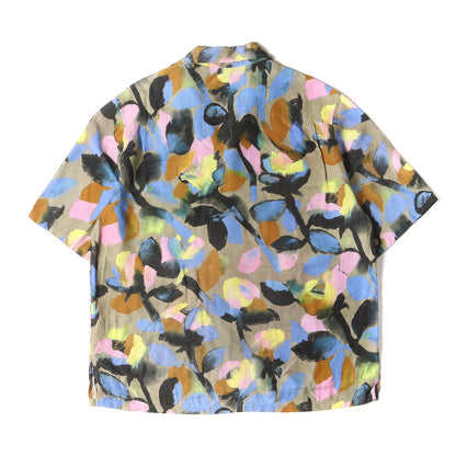 × ALEX FOXTON ロゴ 刺繍 総柄 グラフィック 半袖 オープンカラー シャツ (Rayon Shirts 013C549B4797)