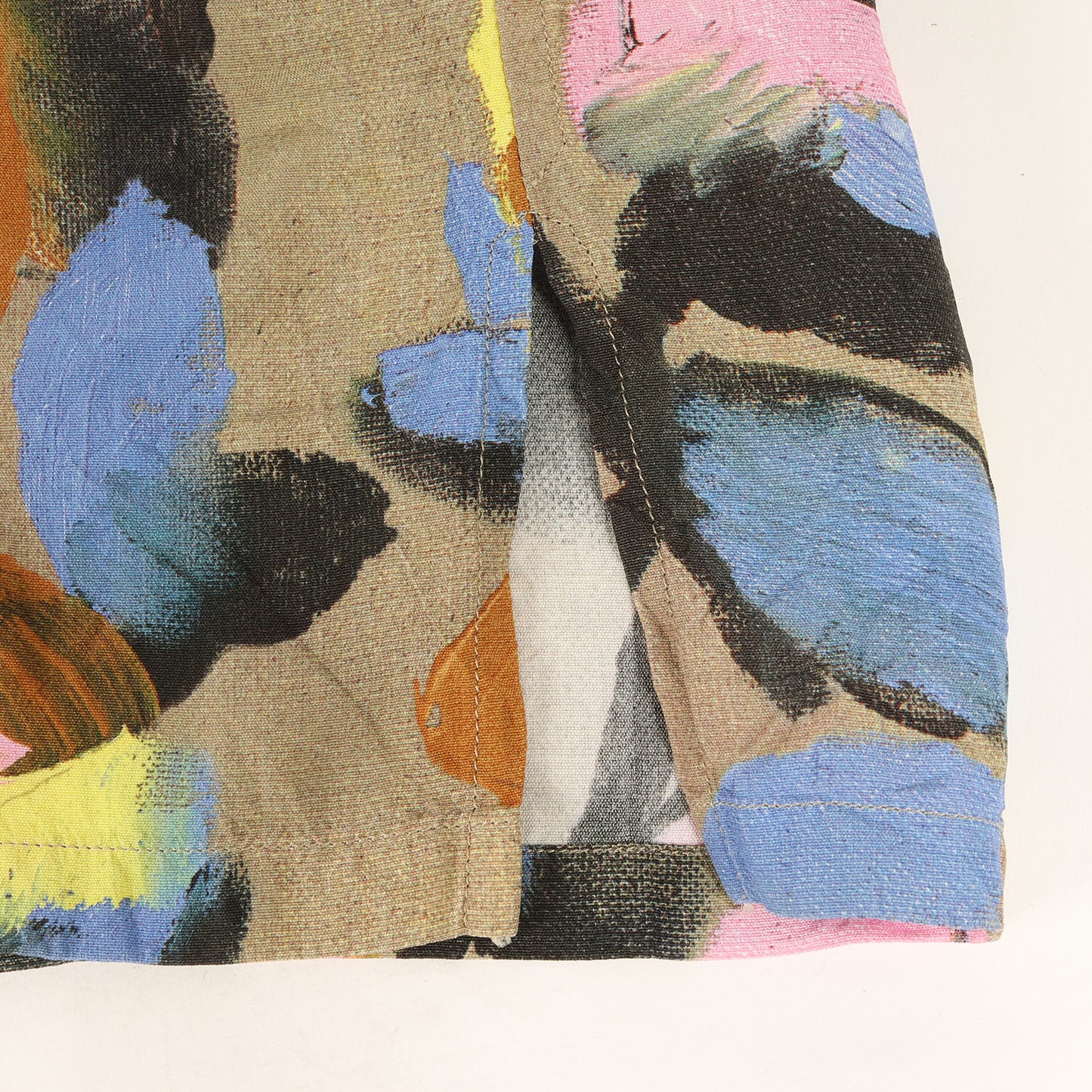 × ALEX FOXTON ロゴ 刺繍 総柄 グラフィック 半袖 オープンカラー シャツ (Rayon Shirts 013C549B4797)