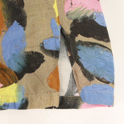 × ALEX FOXTON ロゴ 刺繍 総柄 グラフィック 半袖 オープンカラー シャツ (Rayon Shirts 013C549B4797)