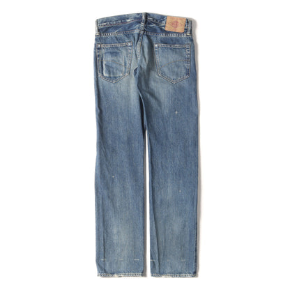 00s 小窓デニム リペア加工 スタッズ ストレート デニム パンツ (4AP-2102) / HG