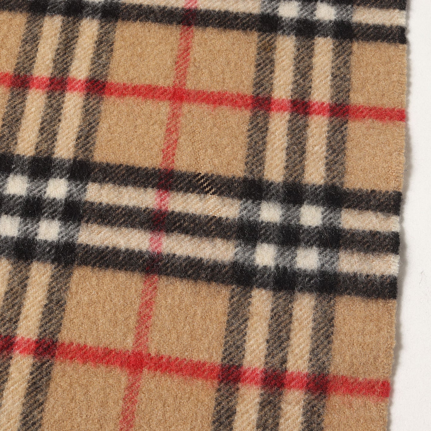 フリンジ ノバチェック カシミヤ ニット マフラー / Burberrys