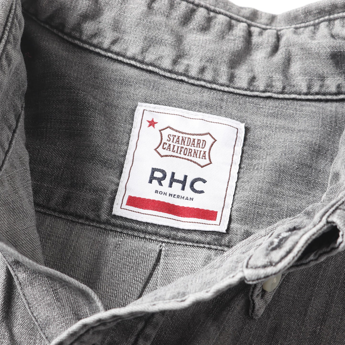 × Ron Herman シールドロゴ ダンガリー ボタンダウン シャツ / RHC