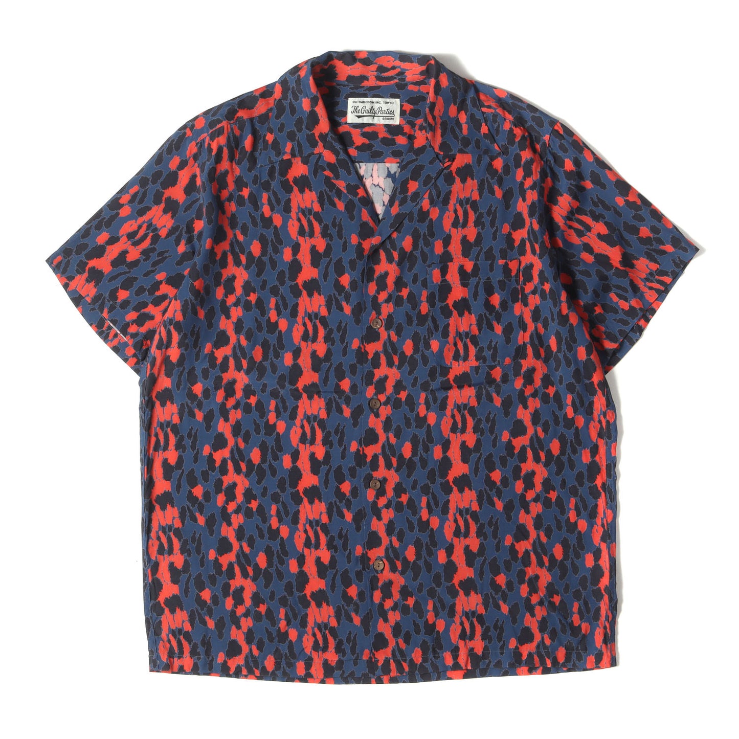 レオパード 総柄 半袖  ハワイアン シャツ (LEOPARD HAWAIIAN SHIRT)