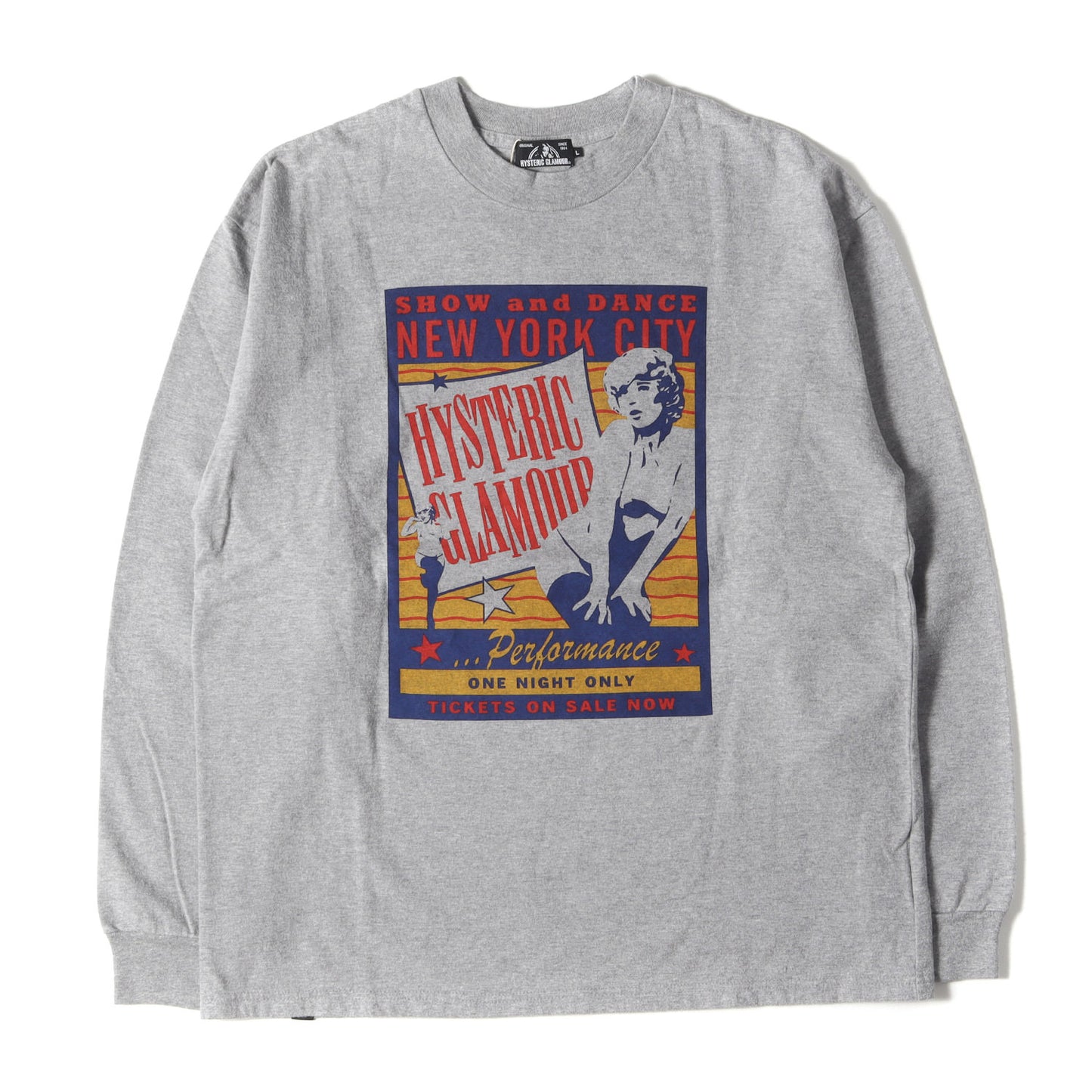 BILLIE HOLIDAY POSTER pt リブ付 ロングスリーブ Tシャツ (02173CL10)