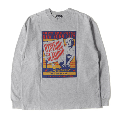 BILLIE HOLIDAY POSTER pt リブ付 ロングスリーブ Tシャツ (02173CL10)