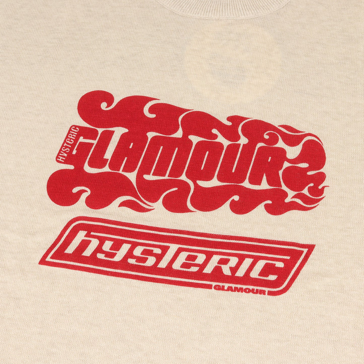 FIRE LOGO プリント プルオーバー コットンリネン サマー ニット (02182NS04)